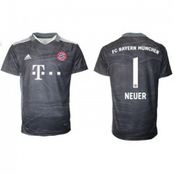 Camisola Bayern de Munique Guarda-redes Manuel Neuer 1 Equipamento Segundo 2021-2022 Manga Curta
